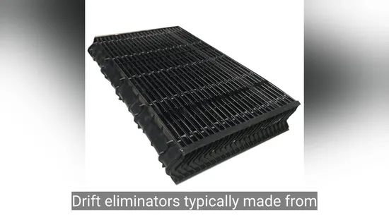 Closed Loop Circuit Type Cooling Tower Water Collector PVC Blade Drift Eliminator