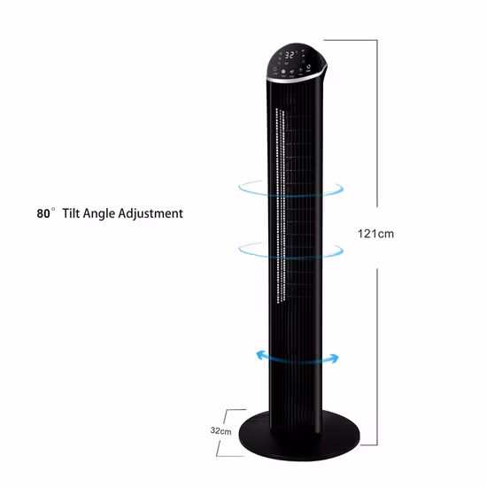 12 Hours Timer 38&quot; Bladeless Tower Stand Fan Cooling Fan